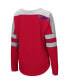 ფოტო #4 პროდუქტის Women's Red Kansas Jayhawks Trey Dolman Long Sleeve T-shirt