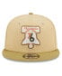 Men's Khaki, Tan Philadelphia 76ers Green Collection 9FIFTY Snapback Hat