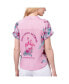ფოტო #2 პროდუქტის Women's Pink Houston Astros Stadium Tie-Front Button-Up Shirt