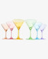 Crystal Luxury Martini Glasses, Set of 6