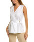 Фото #1 товара Ellen Tracy Faux Wrap Top Women's White Xs