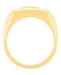 ფოტო #4 პროდუქტის Men's Diamond Cluster Nugget Detail Ring (1 ct. t.w.) in 10k Gold