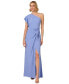 Фото #3 товара Women's Side-Tied One-Shoulder Gown