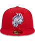 Фото #2 товара Men's Red New Hampshire Fisher Cats Theme Nights New Hampshire Primaries 59FIFTY Fitted Hat