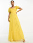 Фото #2 товара Anaya tulle maxi dress with sweetheart neckline in yellow