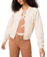 ფოტო #3 პროდუქტის Women's Casey Knit Zip-Front Bomber Jacket
