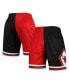 ფოტო #4 პროდუქტის Men's Black, Red Chicago Bulls Hardwood Classics 1997 Split Swingman Shorts