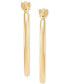 ფოტო #5 პროდუქტის 2-Pc. Set Polished & Twist Style Small Hoop Earrings in 10k Gold