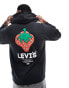 Фото #1 товара Levi's hoodie with strawberry logo back print in black