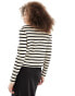 Фото #4 товара Mango stripe cardigan in off white