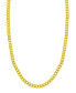 ფოტო #1 პროდუქტის Curb Chain Necklace, Gold Plate and Silver Plate 18"