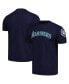 ფოტო #3 პროდუქტის Men's Navy Seattle Mariners Team Logo T-shirt