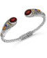 Фото #2 товара Garnet & Bali Jimbaran Cuff Bracelet in Sterling Silver and 18K Gold