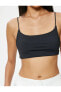 Basic İnce Askılı Crop Atlet Slim Fit