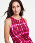 Фото #4 товара Women's Printed Twist-Front Midi Dress, Created for Macy's