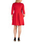 Women's Plus Size Perfect Fit and Flare Dress