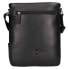 Pánská kožená crossbody taška LG-655 BLK