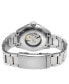 ფოტო #2 პროდუქტის Men's Yorkville Silver-Tone Stainless Steel Swiss Automatic Bracelet Watch 43mm