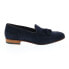 Фото #2 товара Bruno Magli Nilo MB2NILN1 Mens Blue Suede Loafers & Slip Ons Tasseled Shoes