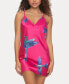 ფოტო #1 პროდუქტის Women's Adrienne Printed Satin Chemise