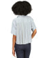 ფოტო #2 პროდუქტის MICHAEL Women's Pleated-Back Button-Front Top