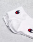 Champion 3 pack quarter socks in white weiß, M - фото #3