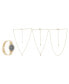 Фото #3 товара Наручные часы Jessica Carlyle женские золотистые 33 мм & 3-х предметный комплект подарочных ожерельев