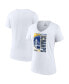 Фото #1 товара Women's White Golden State Warriors 2022 Western Conference Champions Locker Room V-Neck T-Shirt