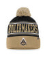 Фото #2 товара Men's Black Purdue Boilermakers Draft Cuffed Knit Hat with Pom