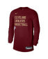 ფოტო #2 პროდუქტის Men's and Women's Wine Cleveland Cavaliers 2023/24 Legend On-Court Practice Long Sleeve T-shirt