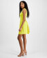 ფოტო #2 პროდუქტის Petite Button-Trim Fit & Flare Dress