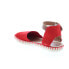 Фото #12 товара Miz Mooz Cleo Womens Red Suede Hook & Loop Strap Sandals Shoes