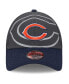 Фото #3 товара Little Boys and Girls Graphite, Navy Chicago Bears Reflect 9FORTY Adjustable Hat