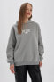 Coool Oversize Fit Kapüşonlu Kalın Sweatshirt Z9316az23wn