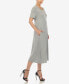 ფოტო #3 პროდუქტის Women's Short Sleeve Midi Dress