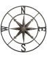 Metal Compass Wall Decor, Distressed Silver-Tone