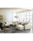 Фото #3 товара Nevio 3-pc Leather Sectional Sofa with Chaise, 1 Power Recliner and Articulating Headrests, Created for Macy's