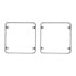 Plastic Frame - plastic frame for prototyping M5Stack modules - gray - 2 pieces - M5Stack A119