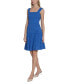 ფოტო #3 პროდუქტის Women's Eyelet-Pattern Square-Neck Dress