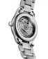 ფოტო #2 პროდუქტის Women's Swiss Automatic Master Diamond (1/20 ct. t.w.) Stainless Steel Bracelet Watch 34mm
