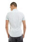 New Look short sleeve muscle fit shirt in blue