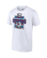 Men's White Colorado Avalanche 3-Time Stanley Cup Champions T-shirt