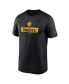 ფოტო #3 პროდუქტის Men's Black Pittsburgh Steelers Sideline Legend Performance T-Shirt