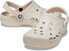 Фото #2 товара Crocs 10126-2V3 Unisex White Flat Heel Closed Toe Slip-On Clog Shoes Size W9/M7