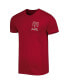 Фото #3 товара Men's Crimson Oklahoma Sooners Vintage-Inspired Through the Years Two-Hit T-shirt