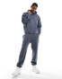 New Balance Iconic collegiate fleece jogger in grey