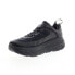 Фото #4 товара Hoka Bondi 6 1019269-BBLC Mens Black Canvas Lace Up Athletic Running Shoes
