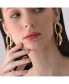 ფოტო #3 პროდუქტის Women's Gold Chain-link Drop Earrings