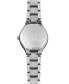 ფოტო #3 პროდუქტის Women's Swiss Noemia Diamond (1/4 ct. t.w.) Stainless Steel Bracelet Watch 32mm