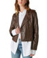 Women's Classic Leather Moto Jacket M - фото #1